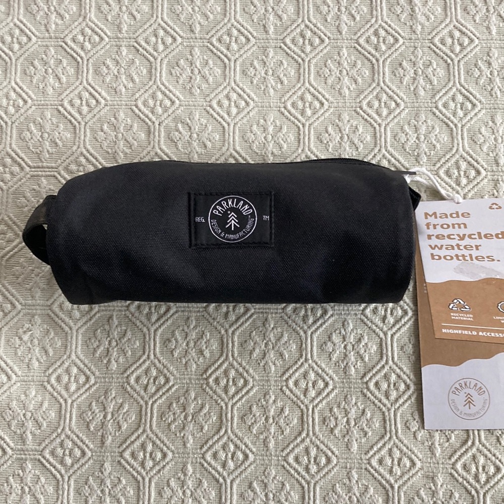 Parkland accessory bag from recycled water bottles